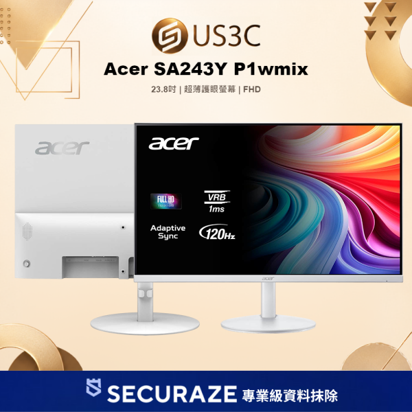 Acer 宏碁 SA243Y P1wmix 超薄護眼螢幕 23.8吋 FHD